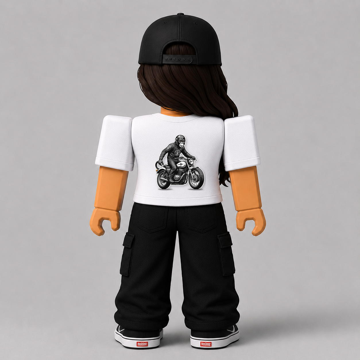 CHAD-011 Roblox Avatar Pack by blok.Design Female Back White