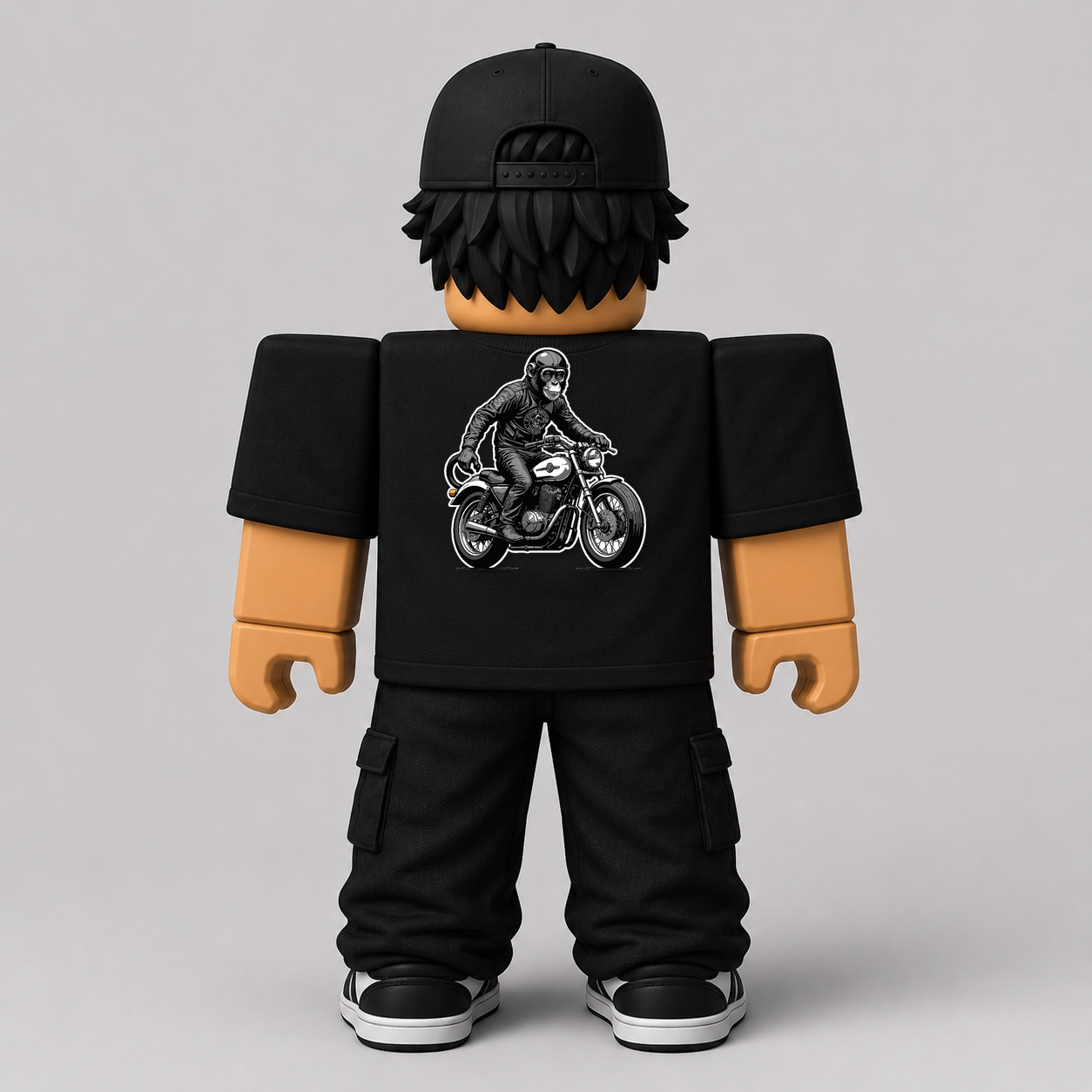 CHAD-011 Roblox Avatar Pack by blok.Design Male Back Black
