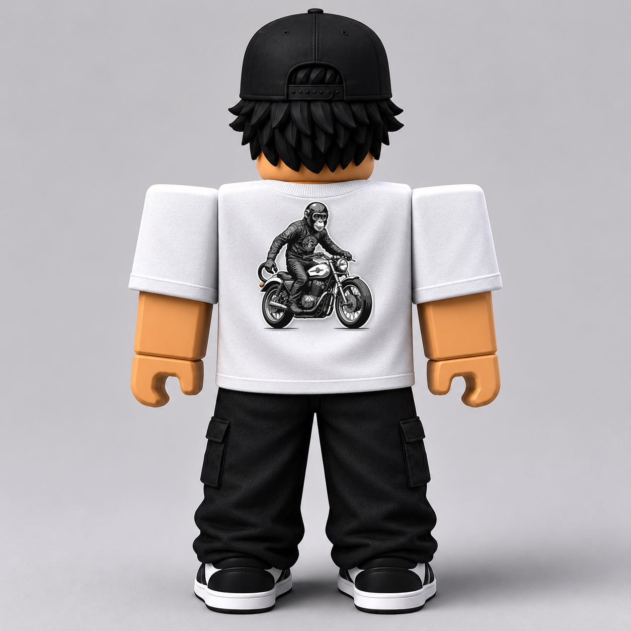 CHAD-011 Roblox Avatar Pack by blok.Design Male Back White
