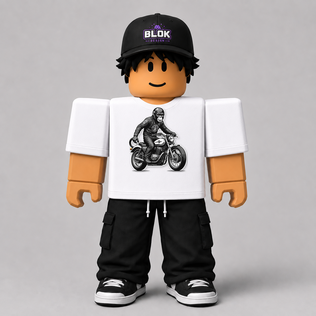 CHAD-011 Roblox Avatar Pack by blok.Design Male Front White