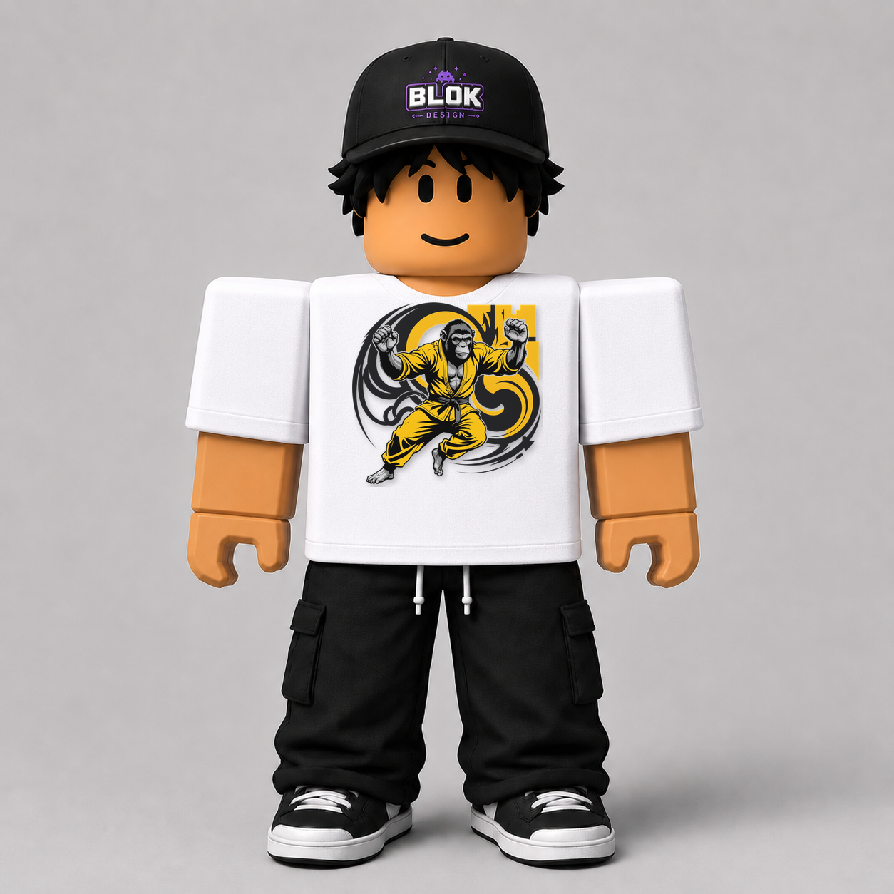 CHAD-015-C1 Roblox Avatar Pack by blok.Design Male Front White