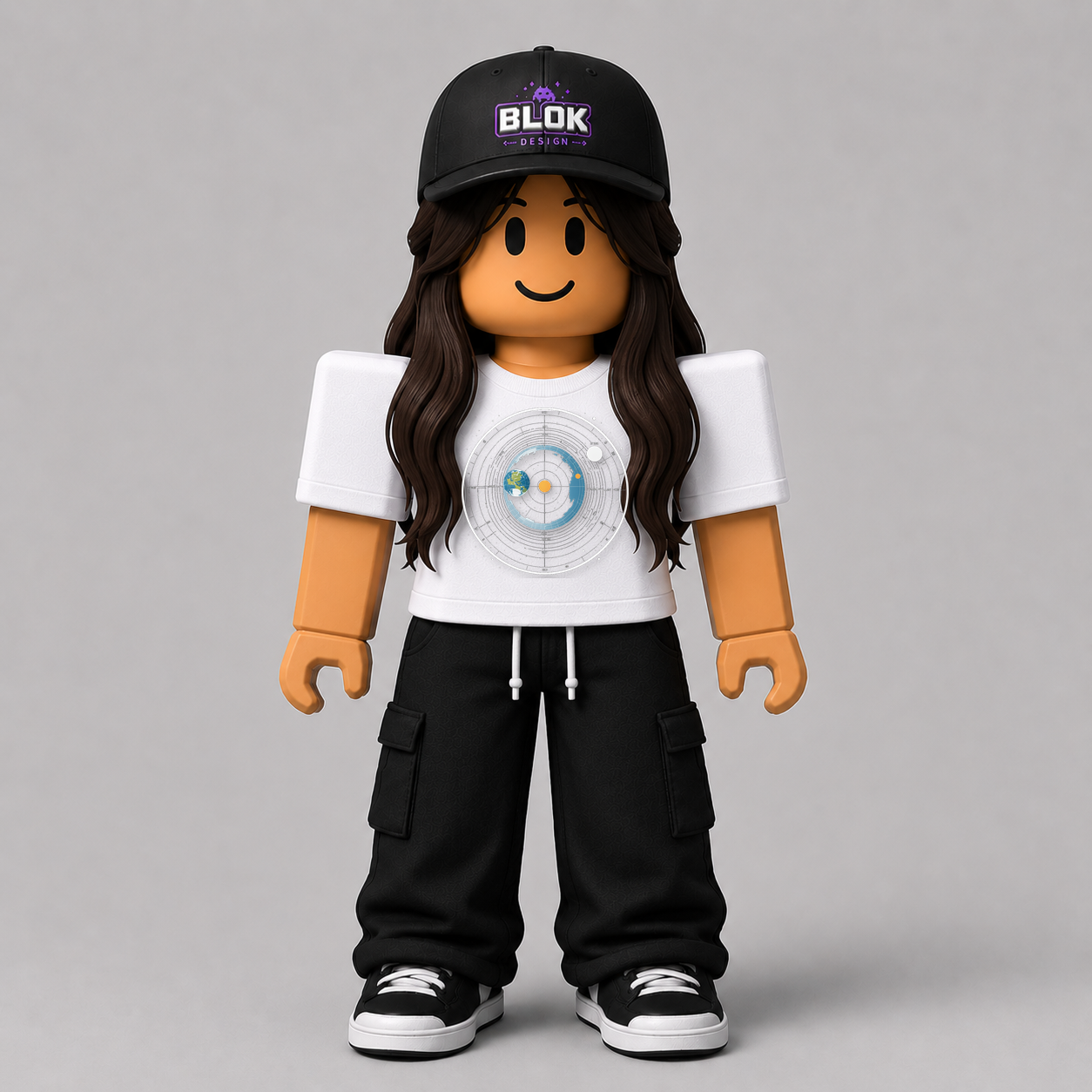 CHAD-017 Roblox Avatar Pack by blok.Design Female Front White