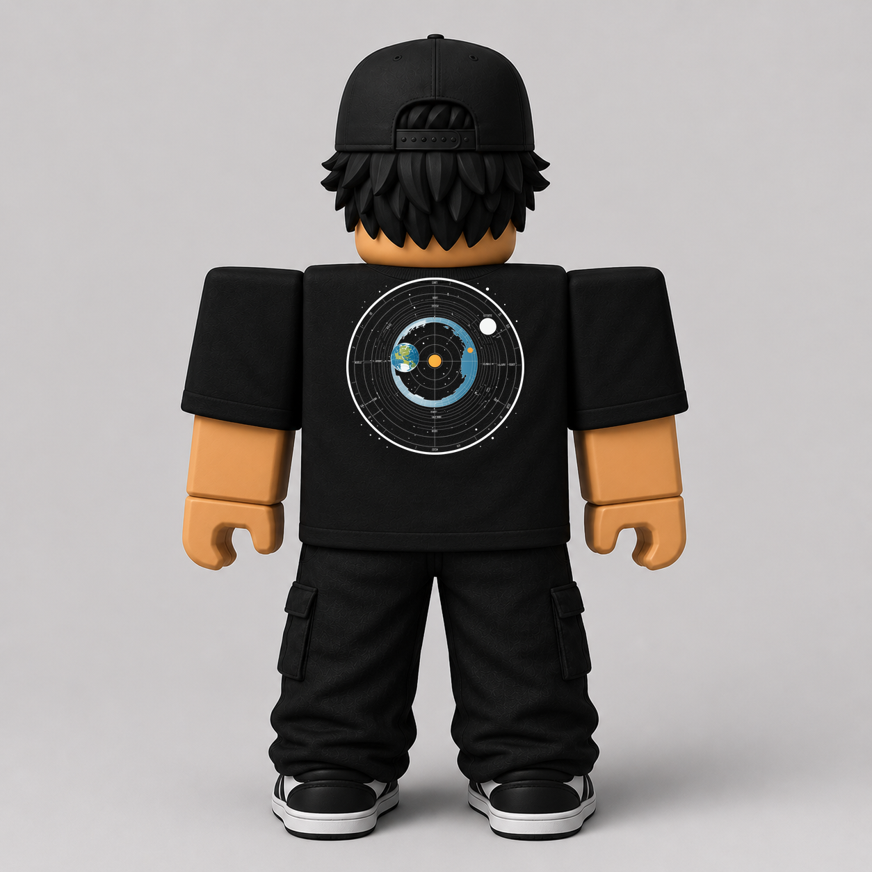 CHAD-017 Roblox Avatar Pack by blok.Design Male Back Black