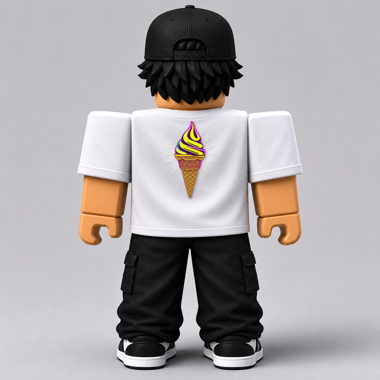 CHAD-051 Roblox Avatar Pack by blok.Design Male Back White