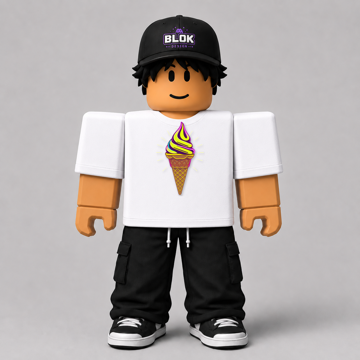 CHAD-051 Roblox Avatar Pack by blok.Design Male Front White