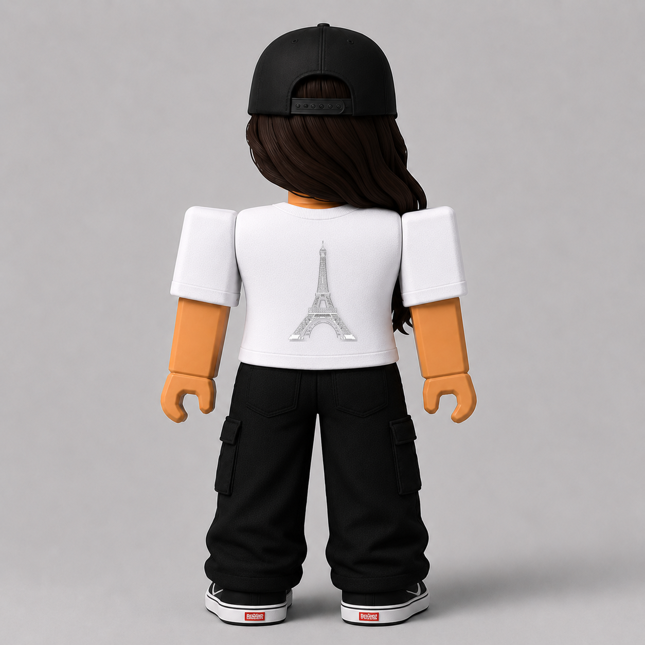 CHAD-054 Roblox Avatar Pack by blok.Design Female Back White