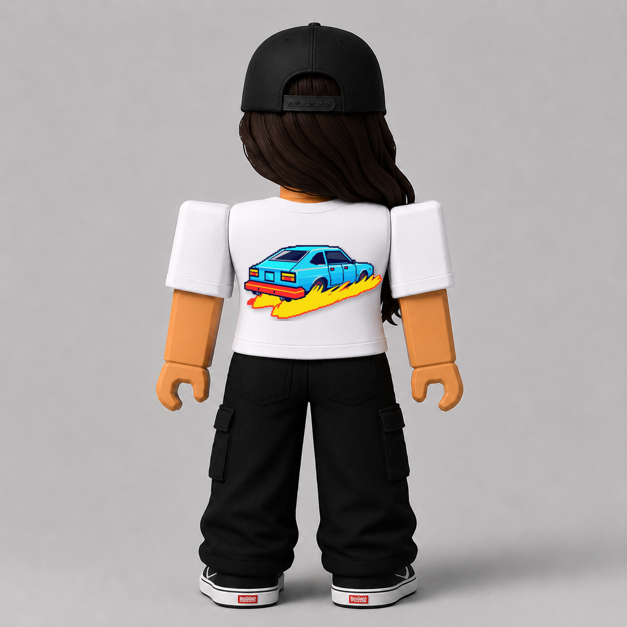 CHAD-055 Roblox Avatar Pack by blok.Design Female Back White