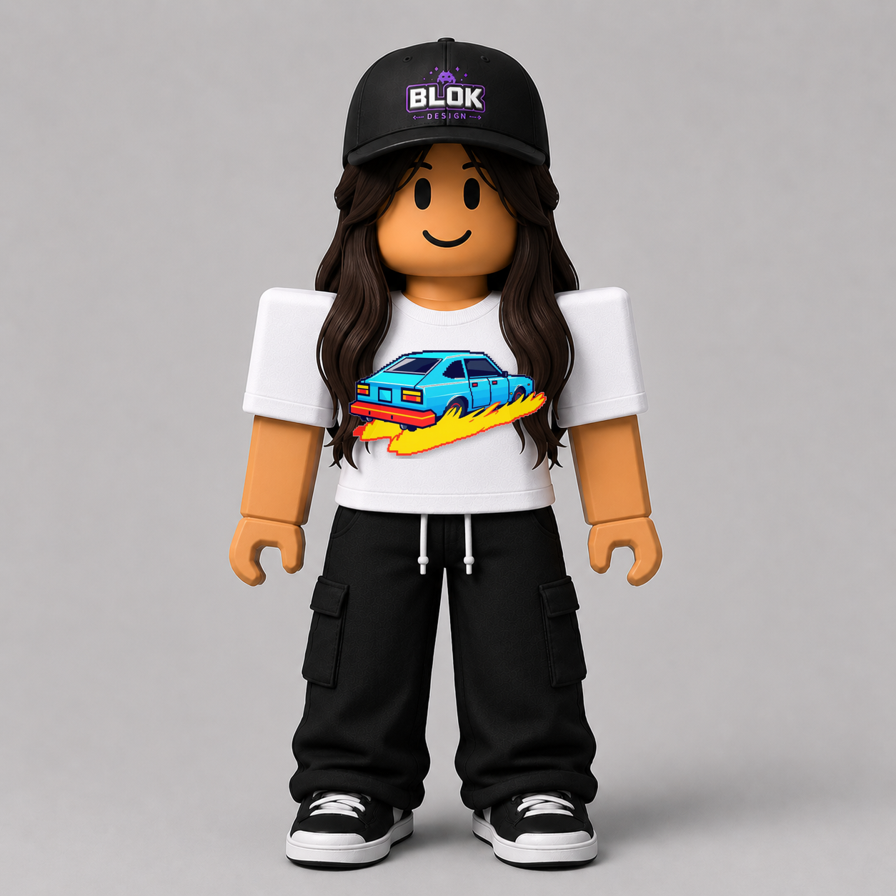 CHAD-055 Roblox Avatar Pack by blok.Design Female Front White