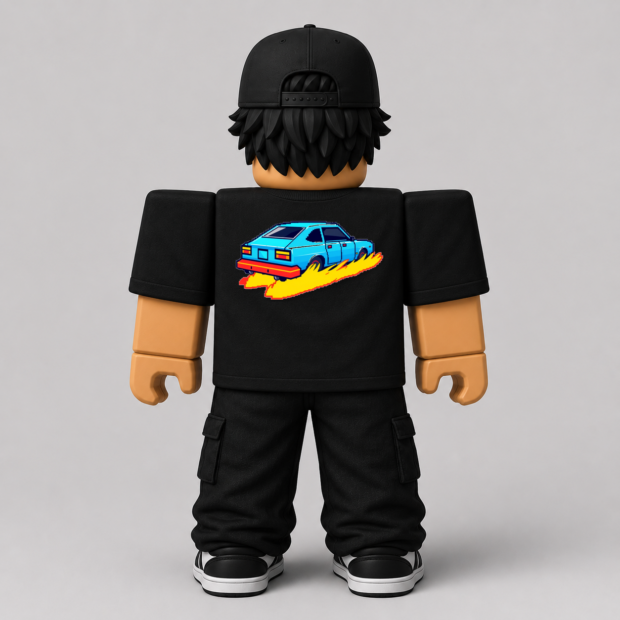 CHAD-055 Roblox Avatar Pack by blok.Design Male Back Black
