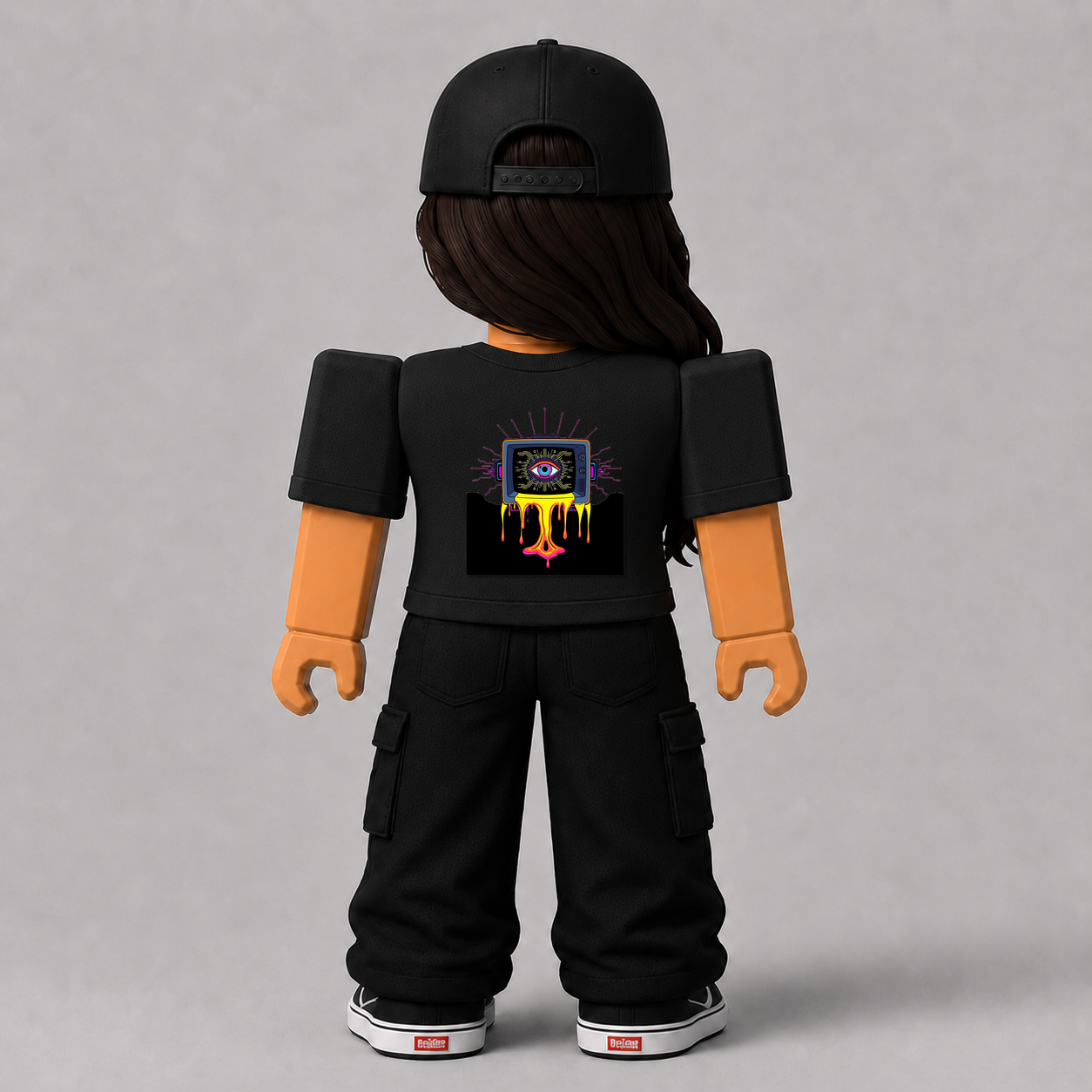 CHAD-056 Roblox Avatar Pack by blok.Design Female Back Black