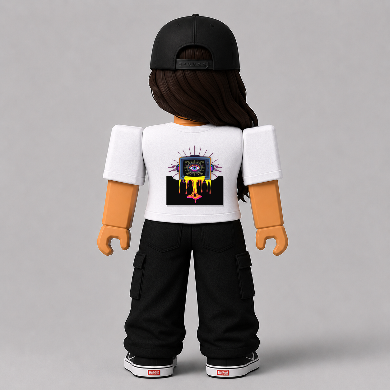 CHAD-056 Roblox Avatar Pack by blok.Design Female Back White