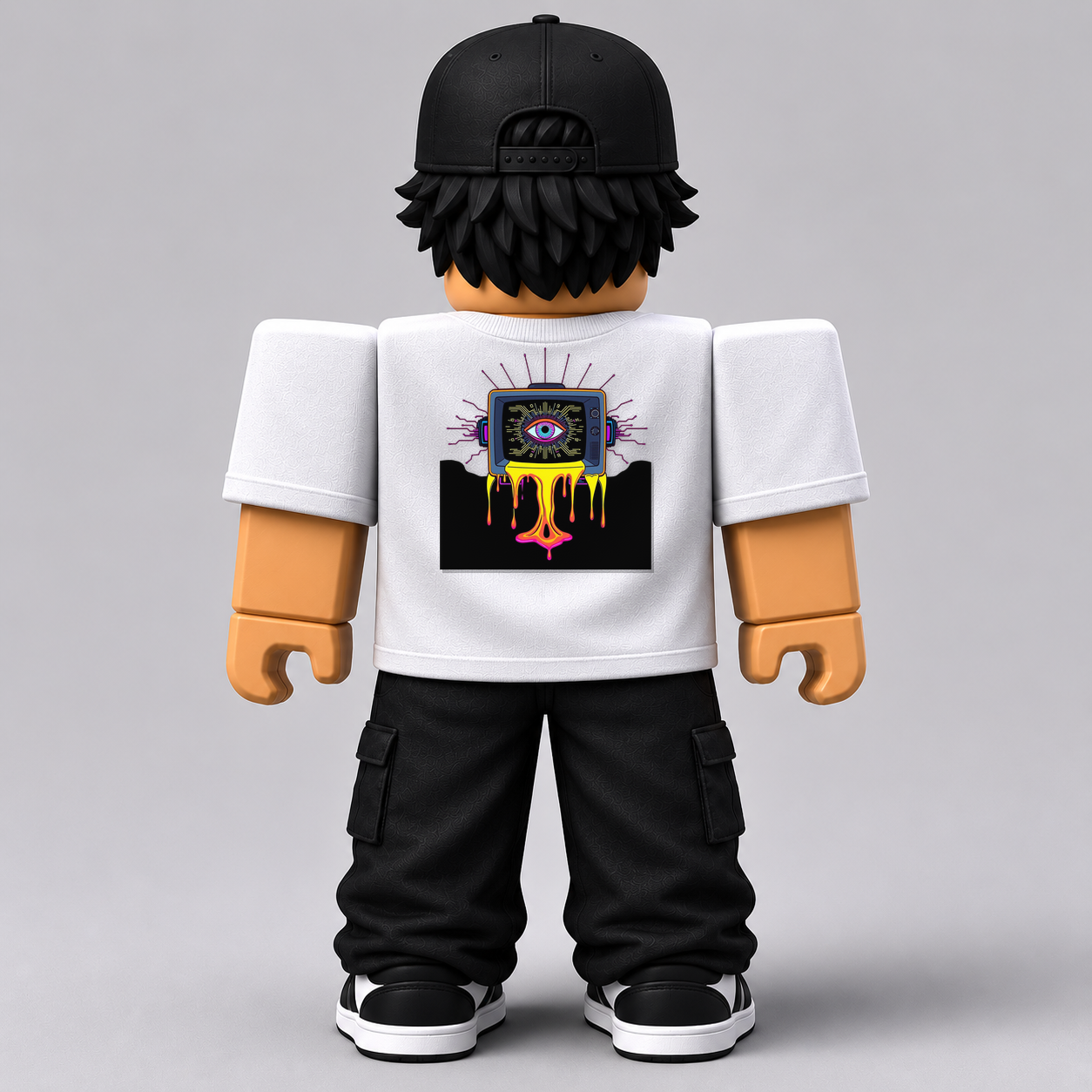 CHAD-056 Roblox Avatar Pack by blok.Design Male Back White