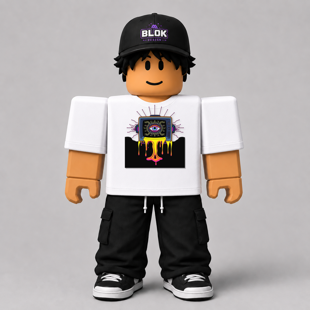 CHAD-056 Roblox Avatar Pack by blok.Design Male Front White
