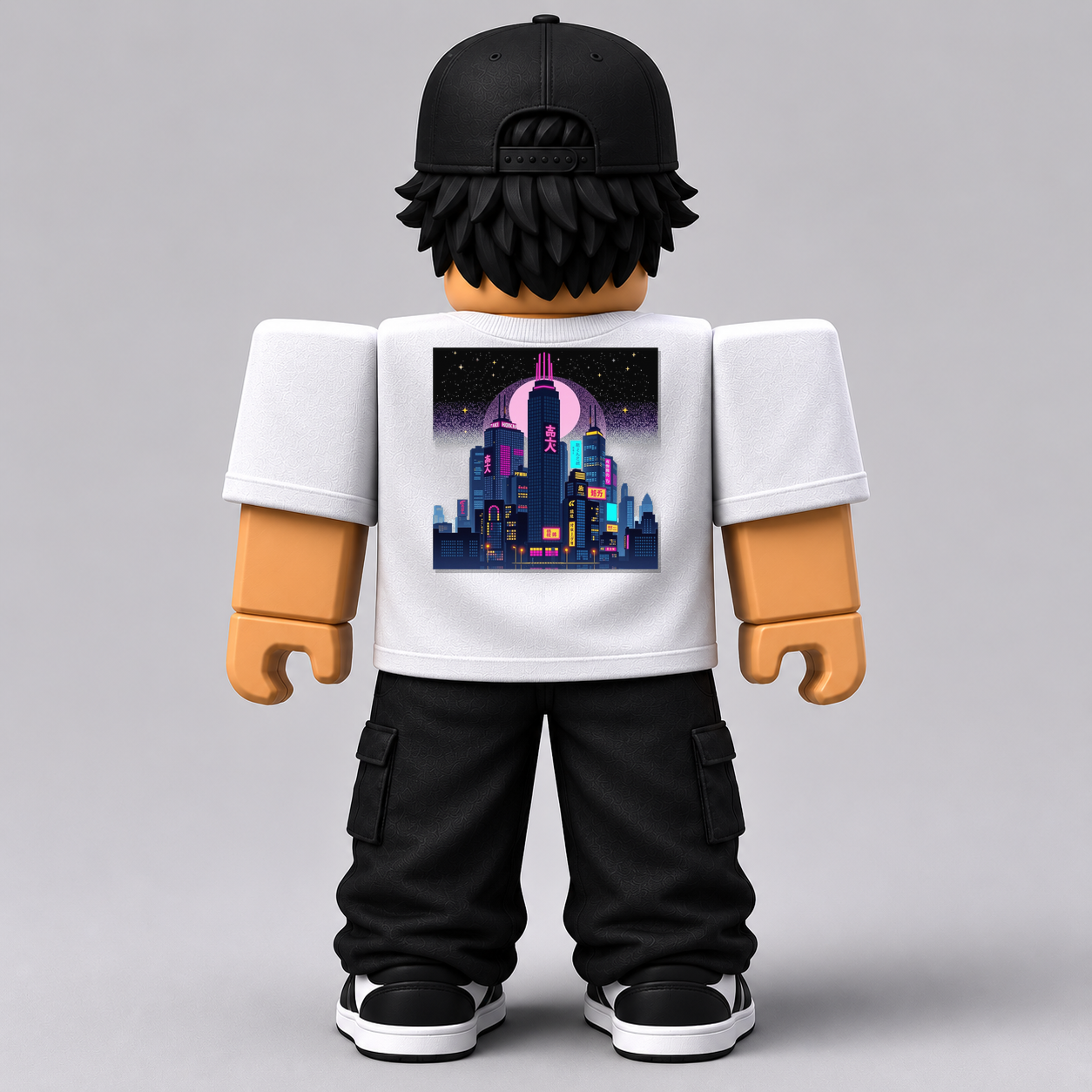 CHAD-057 Roblox Avatar Pack by blok.Design Male Back White