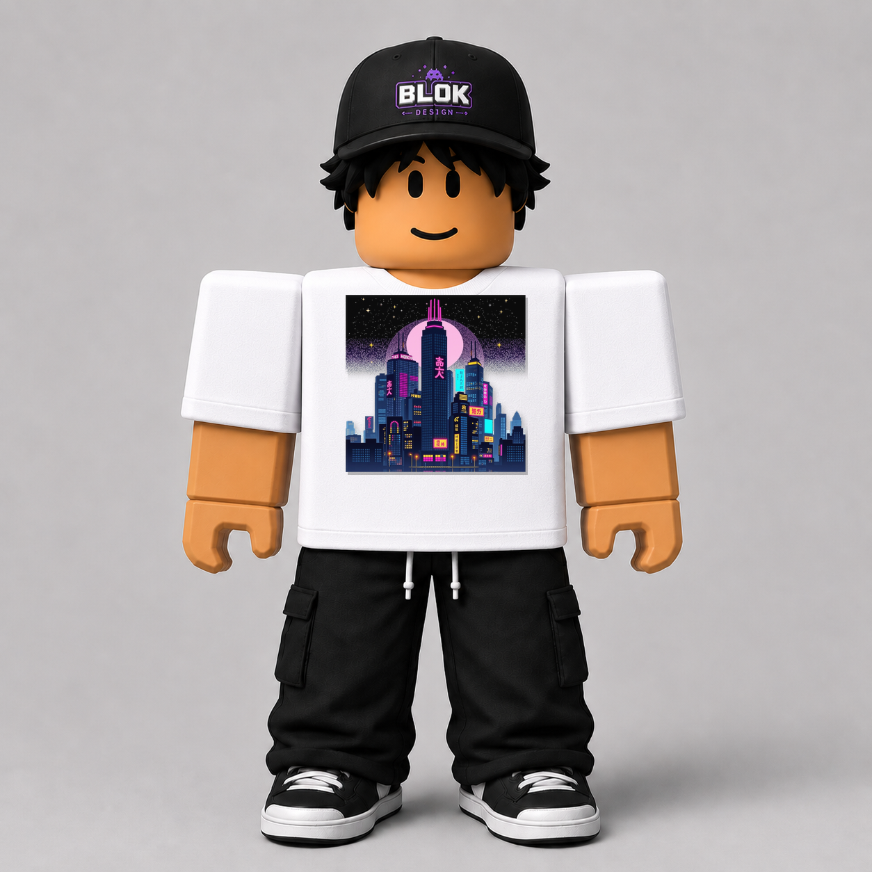CHAD-057 Roblox Avatar Pack by blok.Design Male Front White
