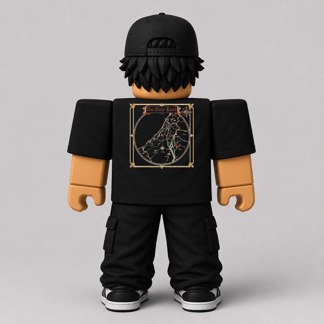 CHAD-058 Roblox Avatar Pack by blok.Design Male Back Black