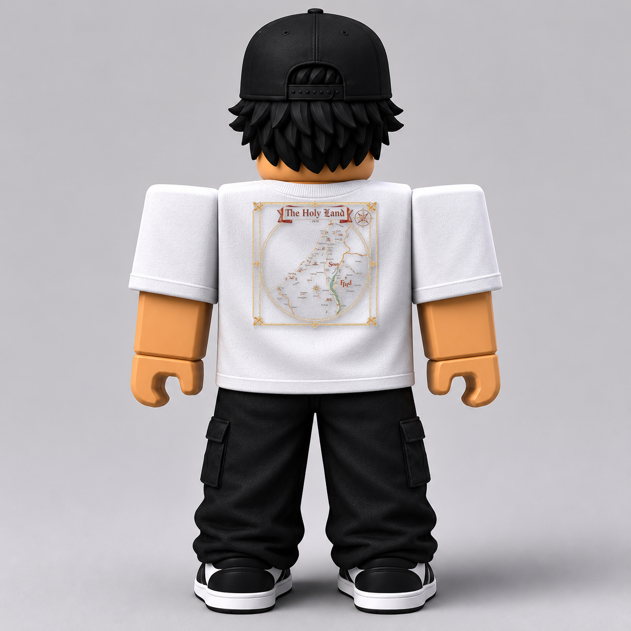 CHAD-058 Roblox Avatar Pack by blok.Design Male Back White
