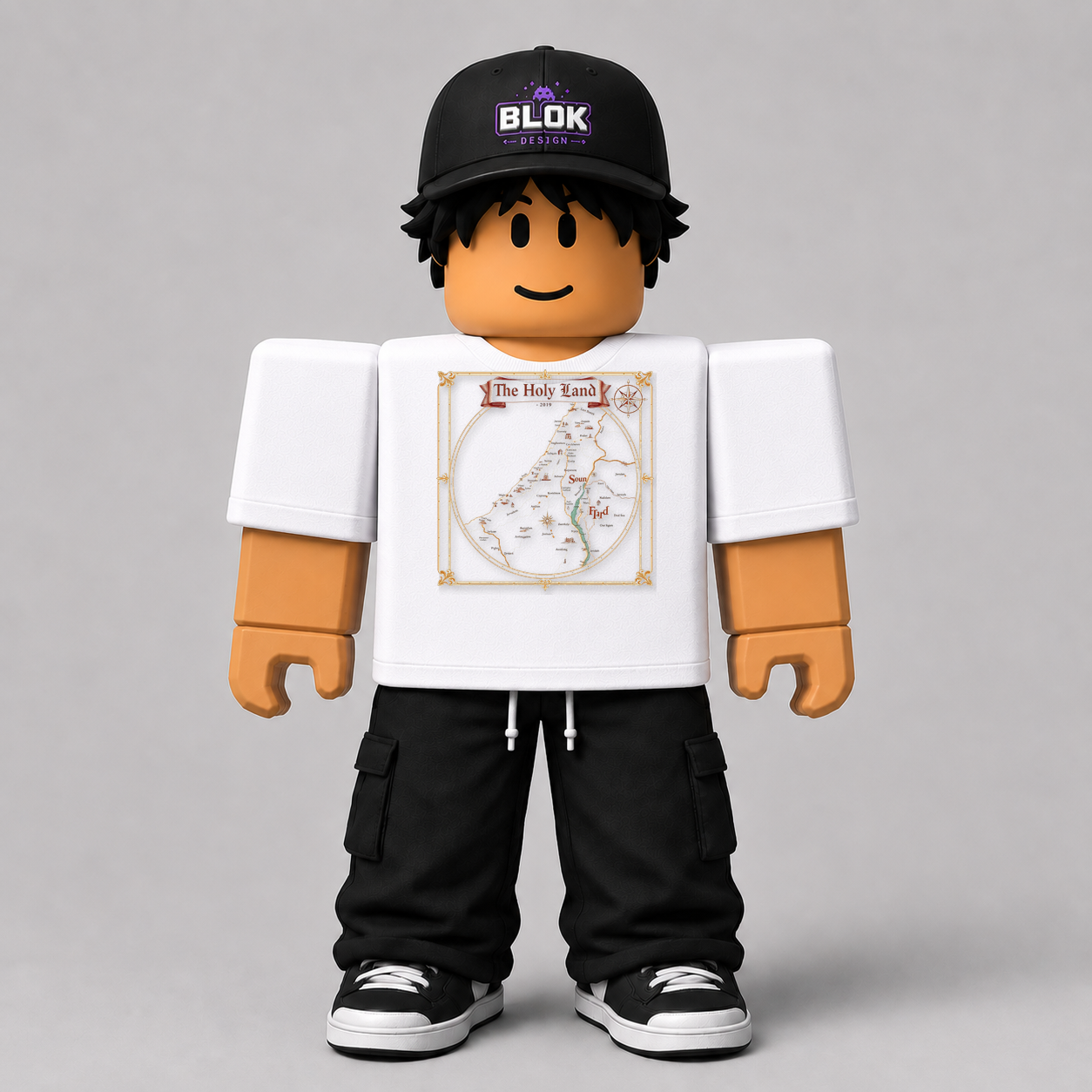 CHAD-058 Roblox Avatar Pack by blok.Design Male Front White