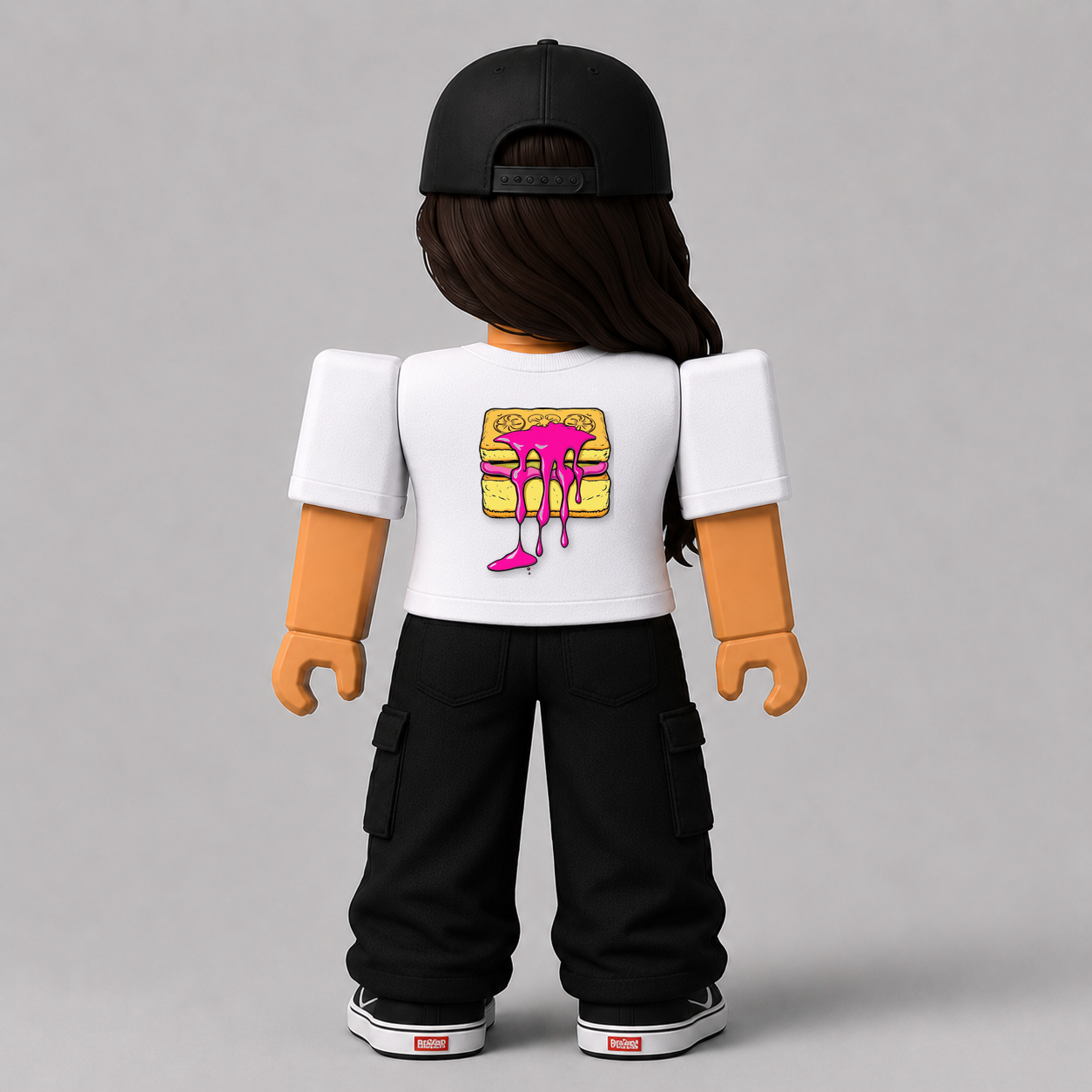 CHAD-059 Roblox Avatar Pack by blok.Design Female Back White