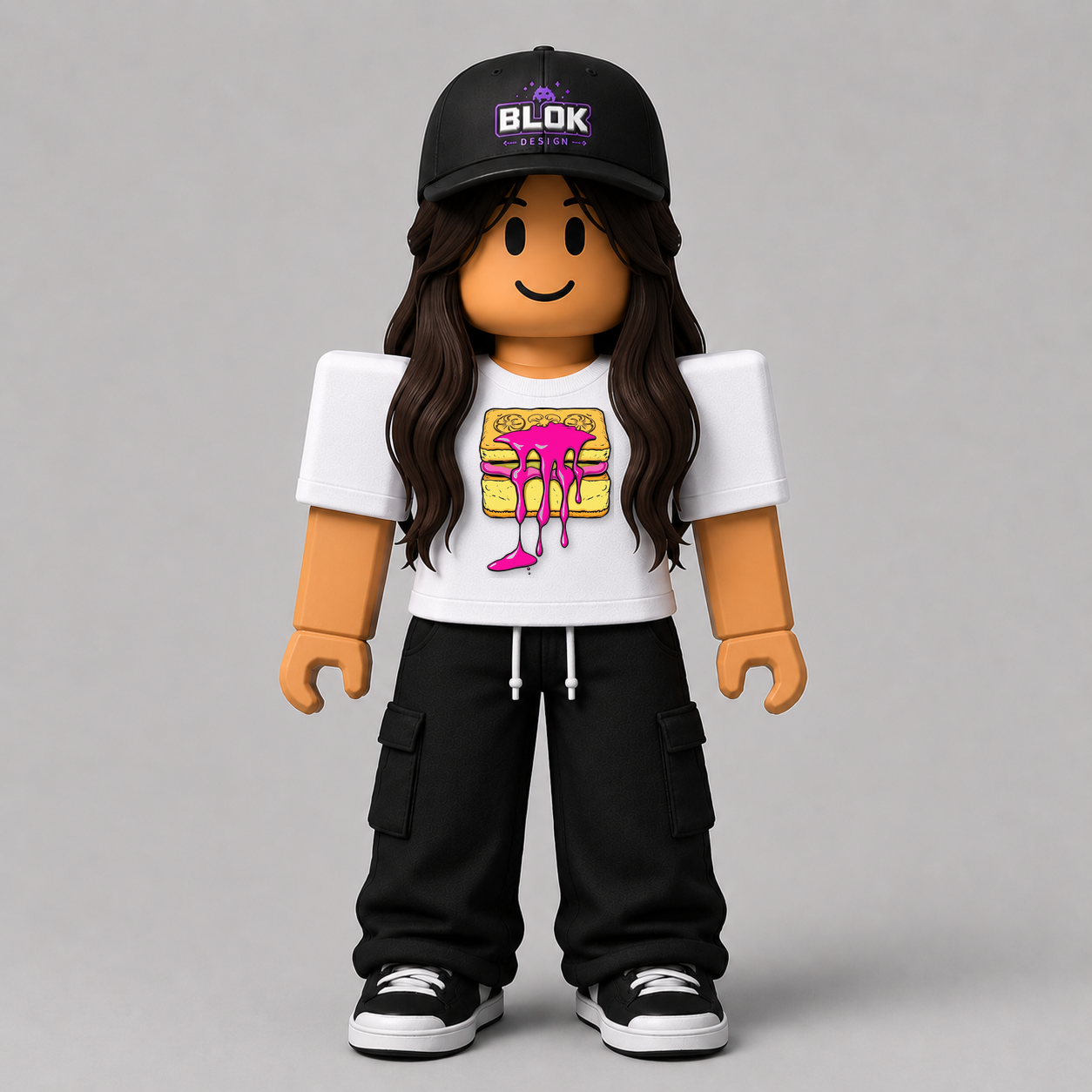 CHAD-059 Roblox Avatar Pack by blok.Design Female Front White