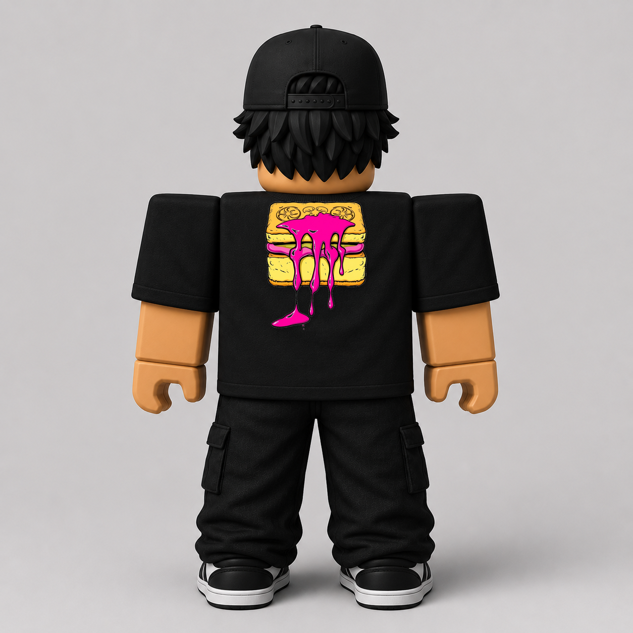 CHAD-059 Roblox Avatar Pack by blok.Design Male Back Black