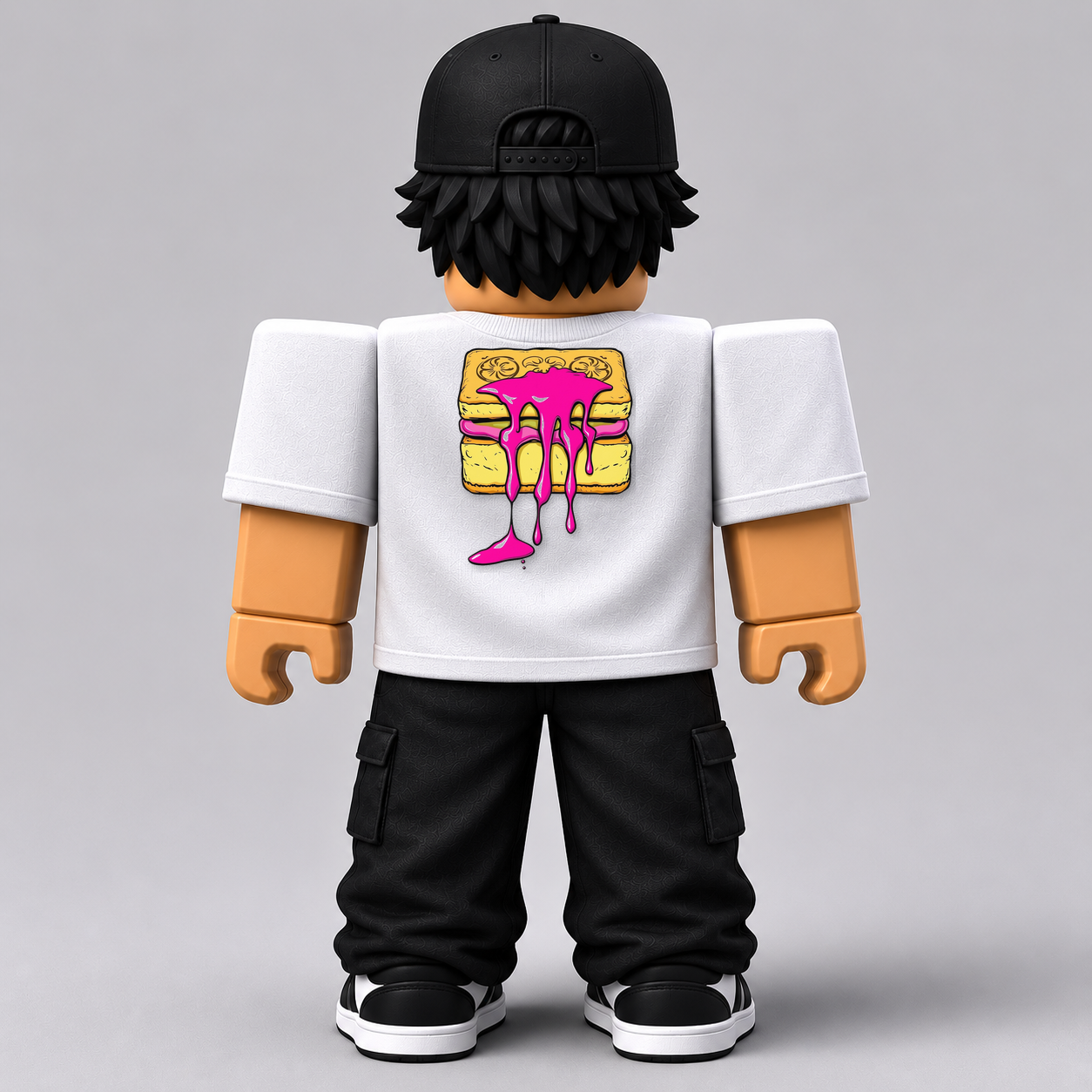 CHAD-059 Roblox Avatar Pack by blok.Design Male Back White