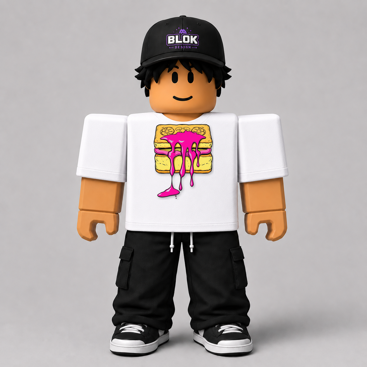 CHAD-059 Roblox Avatar Pack by blok.Design Male Front White