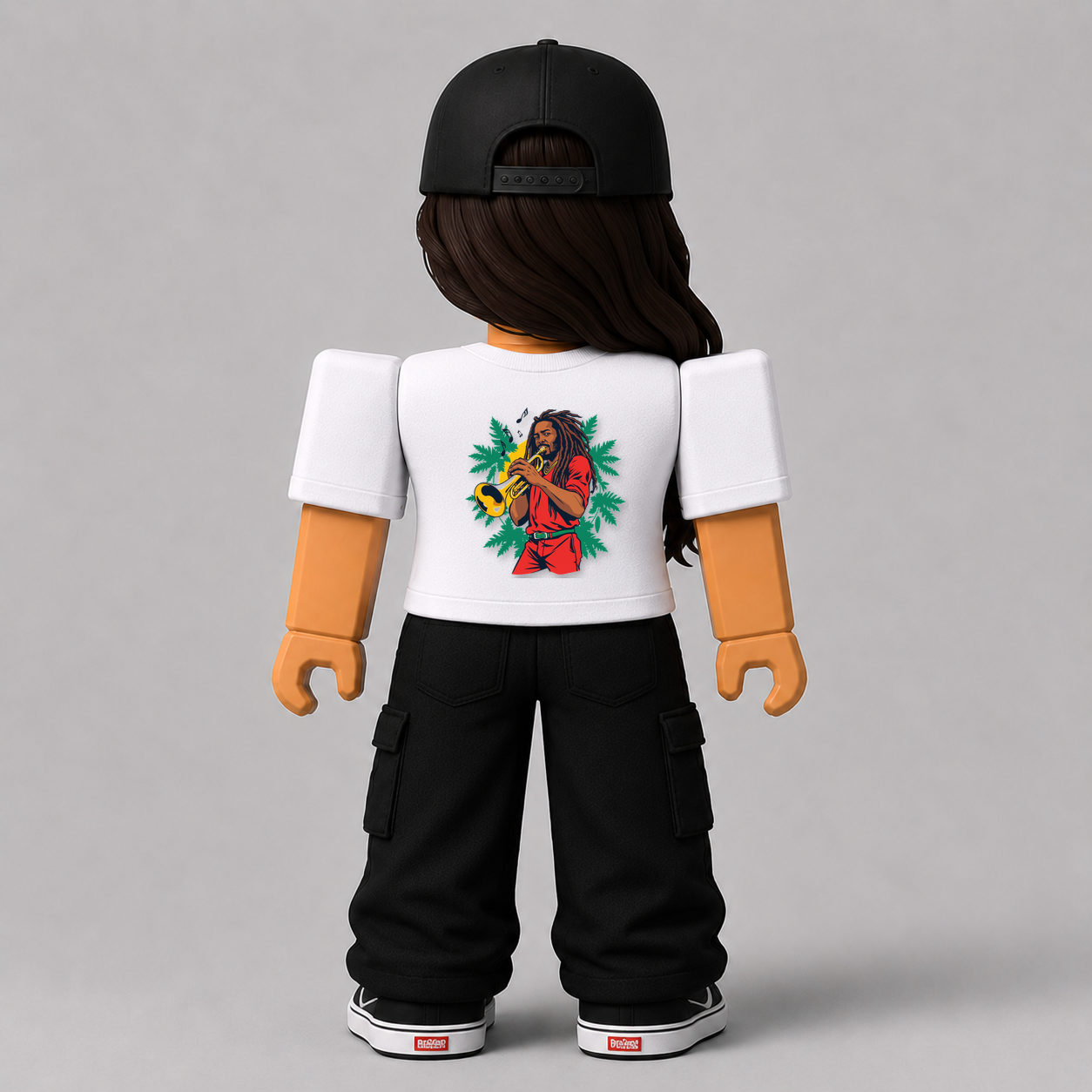 CHAD-061 Roblox Avatar Pack by blok.Design Female Back White