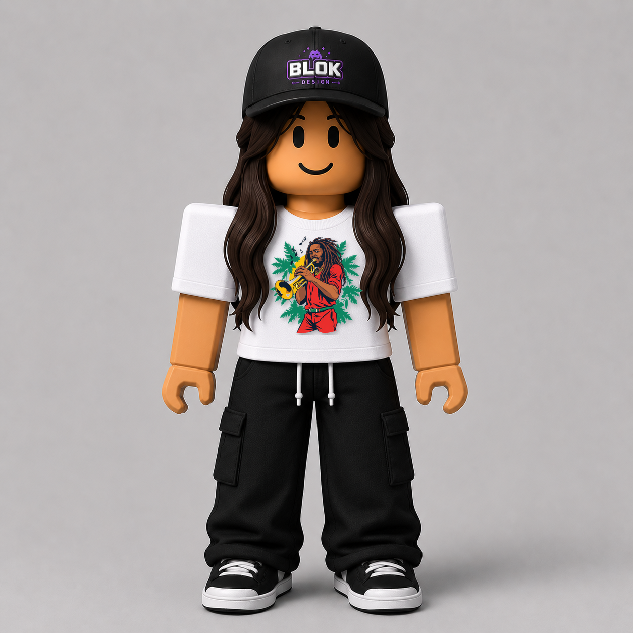 CHAD-061 Roblox Avatar Pack by blok.Design Female Front White