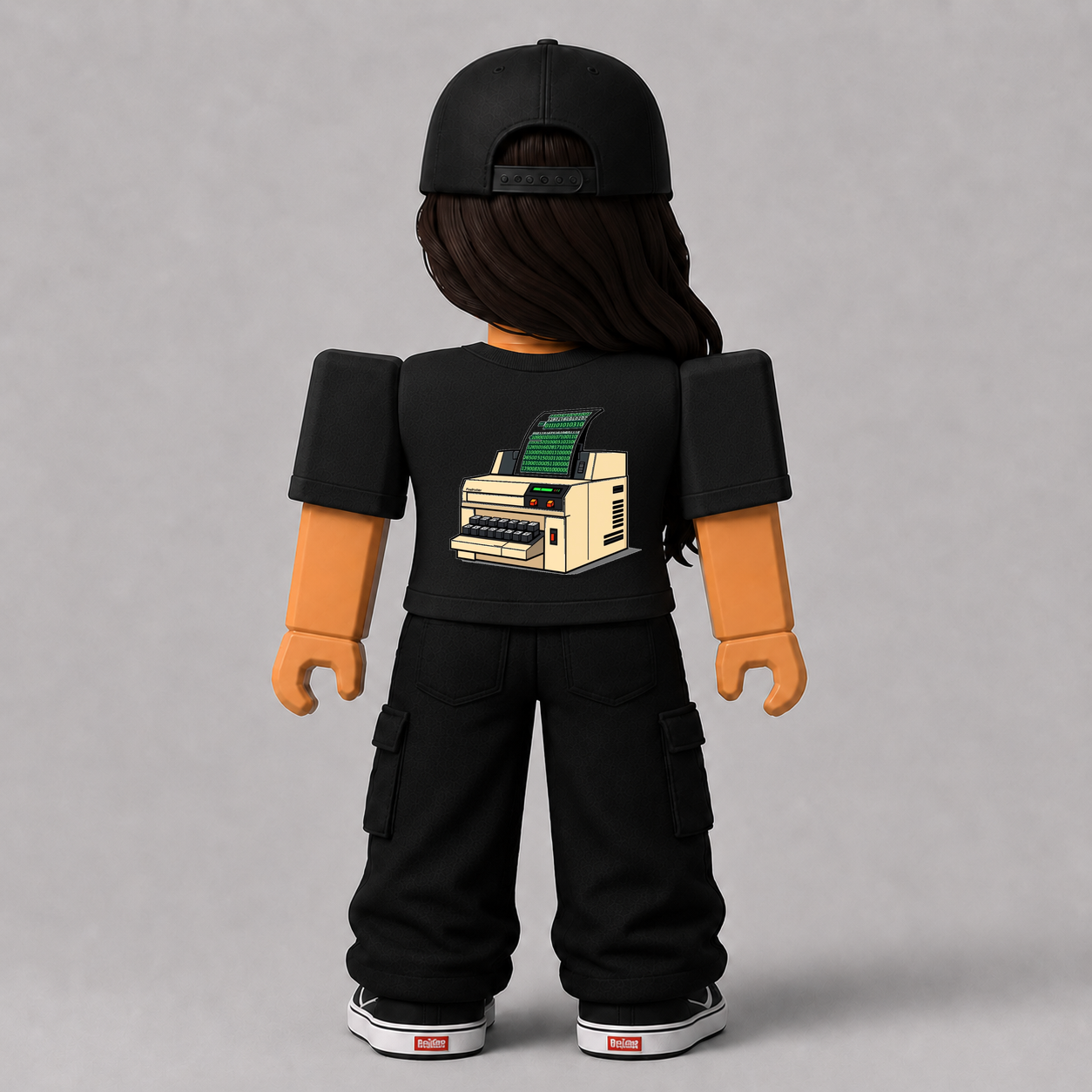 CHAD-064 Roblox Avatar Pack by blok.Design Female Back Black