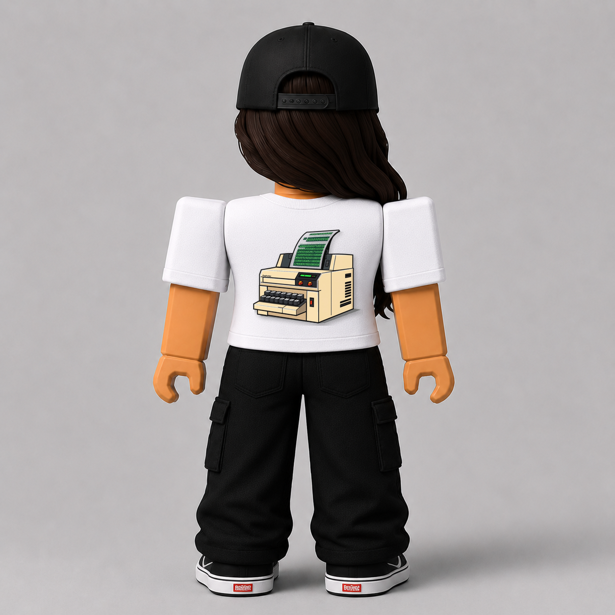 CHAD-064 Roblox Avatar Pack by blok.Design Female Back White