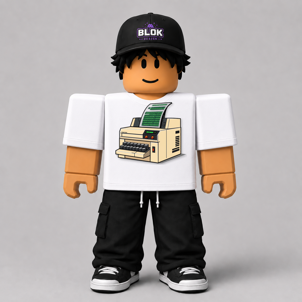 CHAD-064 Roblox Avatar Pack by blok.Design Male Front White