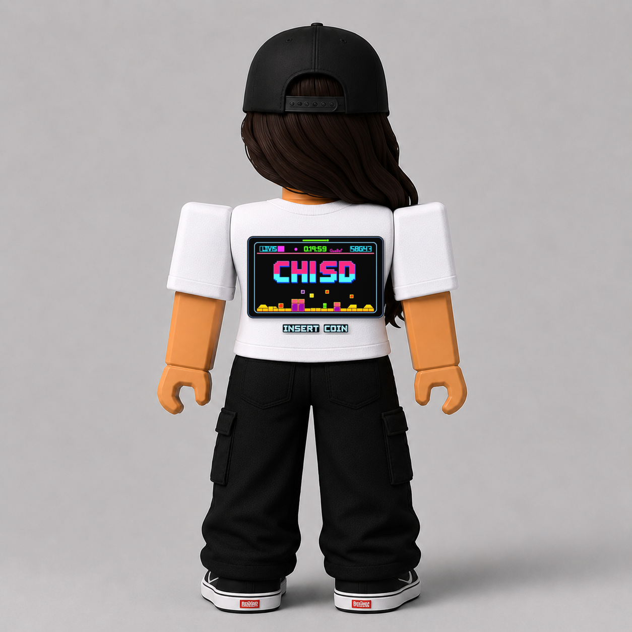 CHAD-066 Roblox Avatar Pack by blok.Design Female Back White