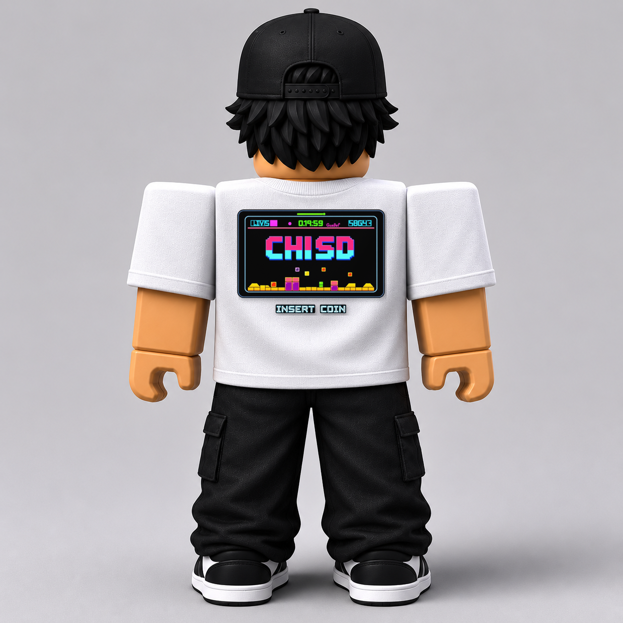 CHAD-066 Roblox Avatar Pack by blok.Design Male Back White