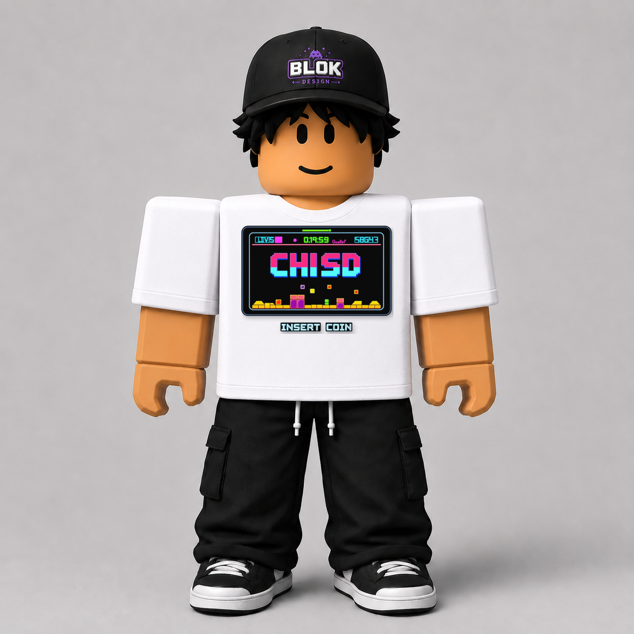 CHAD-066 Roblox Avatar Pack by blok.Design Male Front White