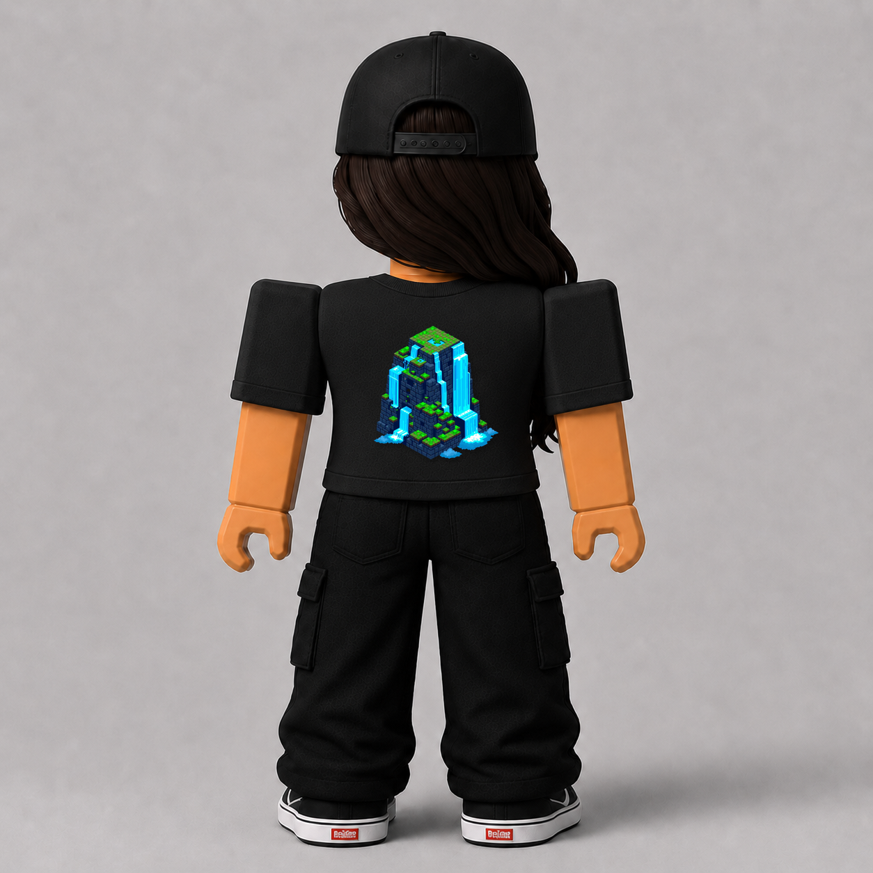 CHAD-067 Roblox Avatar Pack by blok.Design Female Back Black