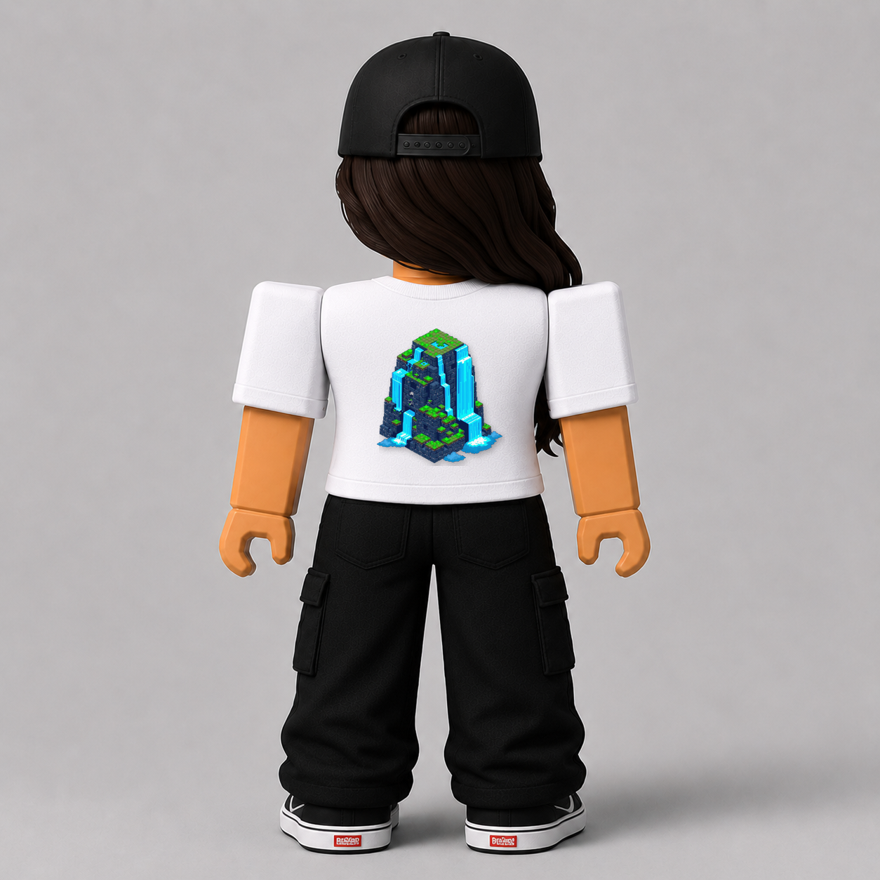 CHAD-067 Roblox Avatar Pack by blok.Design Female Back White