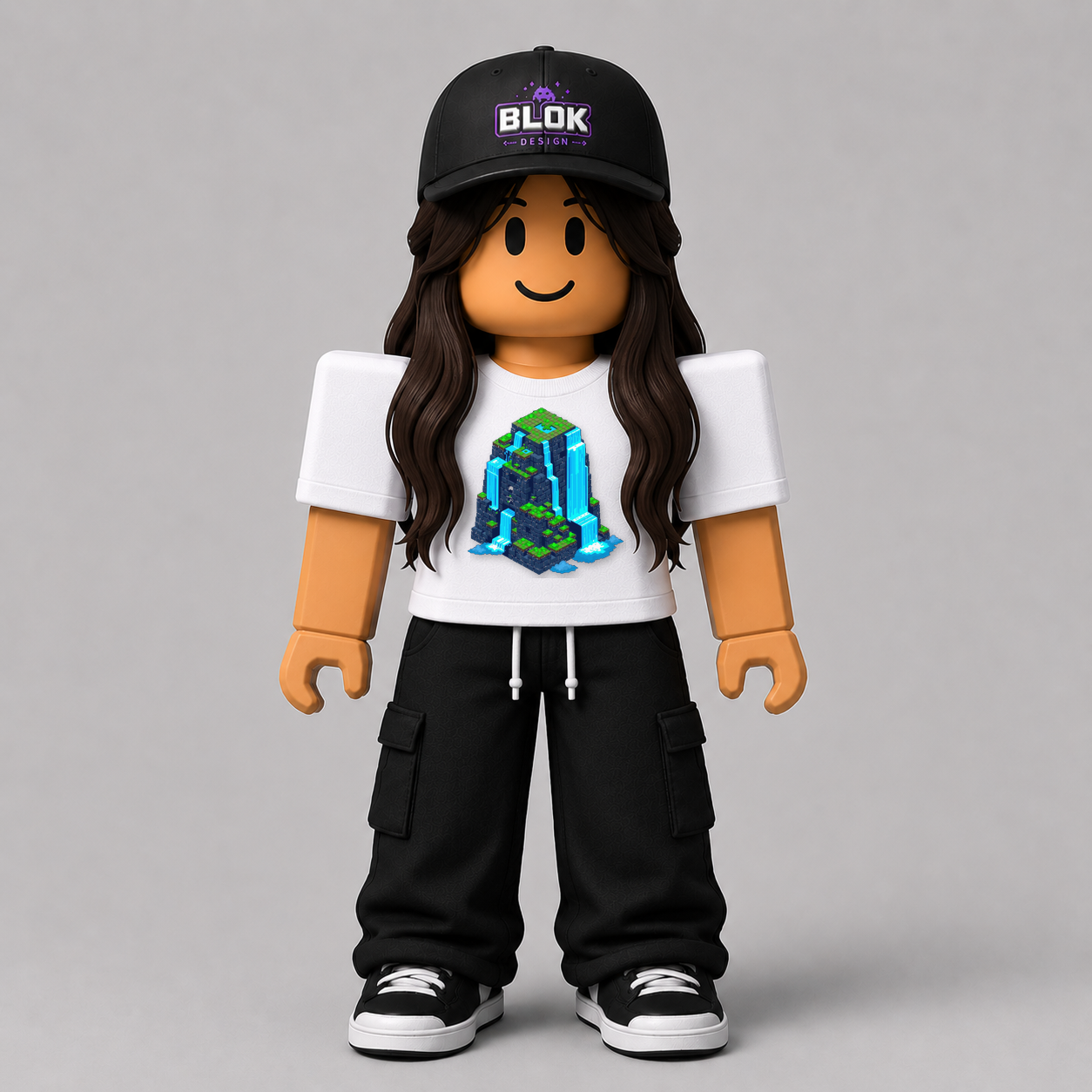 CHAD-067 Roblox Avatar Pack by blok.Design Female Front White