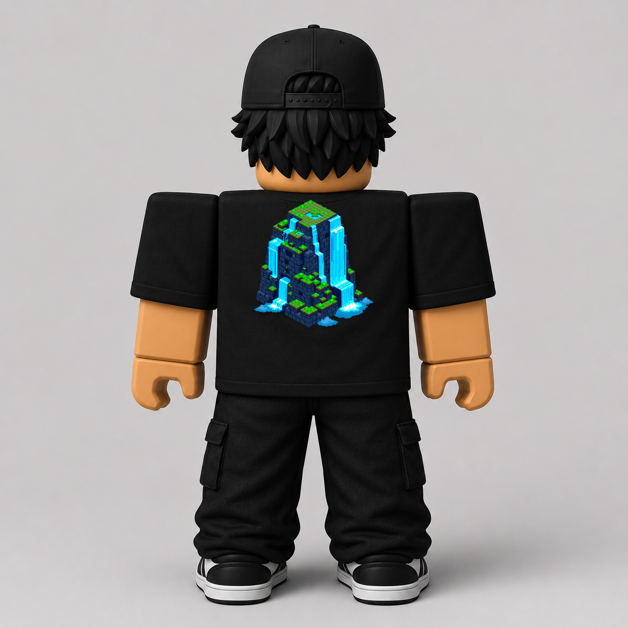 CHAD-067 Roblox Avatar Pack by blok.Design Male Back Black
