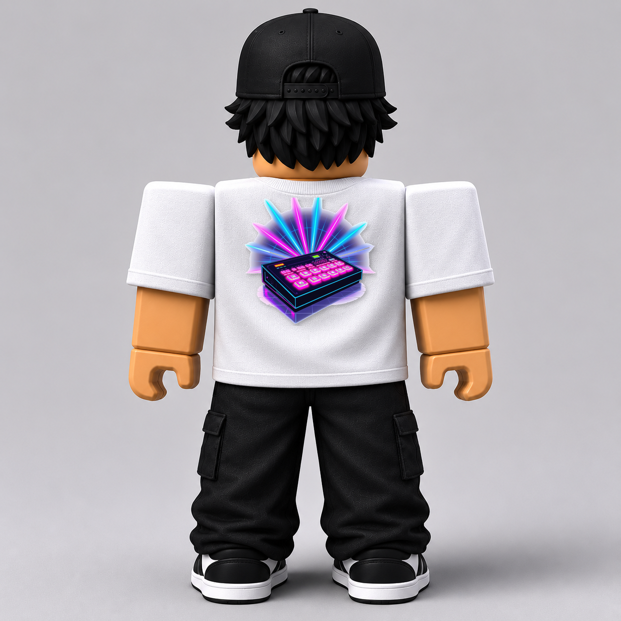CHAD-069 Roblox Avatar Pack by blok.Design Male Back White