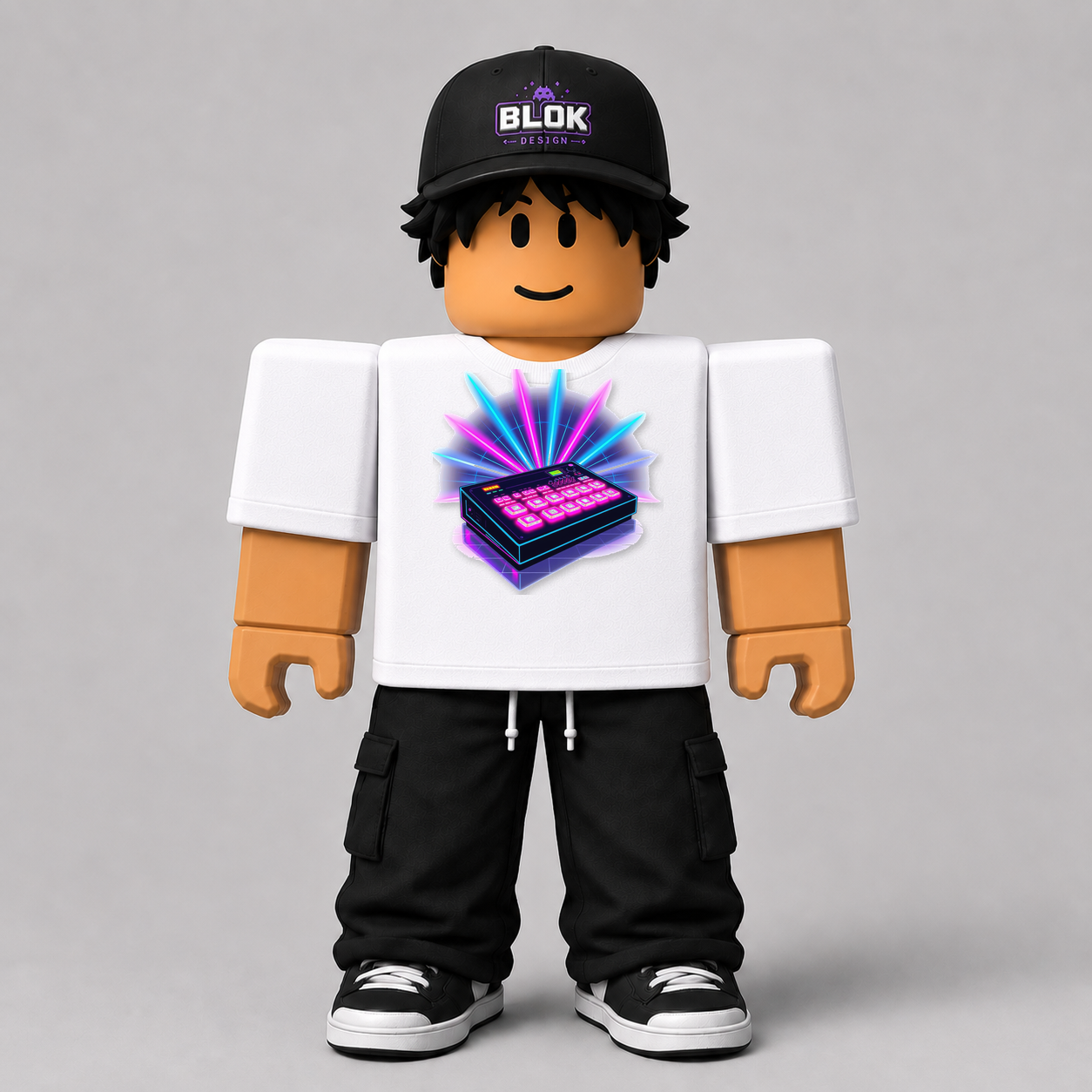CHAD-069 Roblox Avatar Pack by blok.Design Male Front White