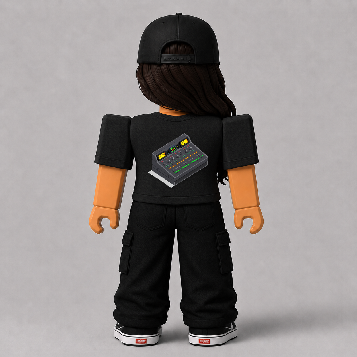 CHAD-071 Roblox Avatar Pack by blok.Design Female Back Black