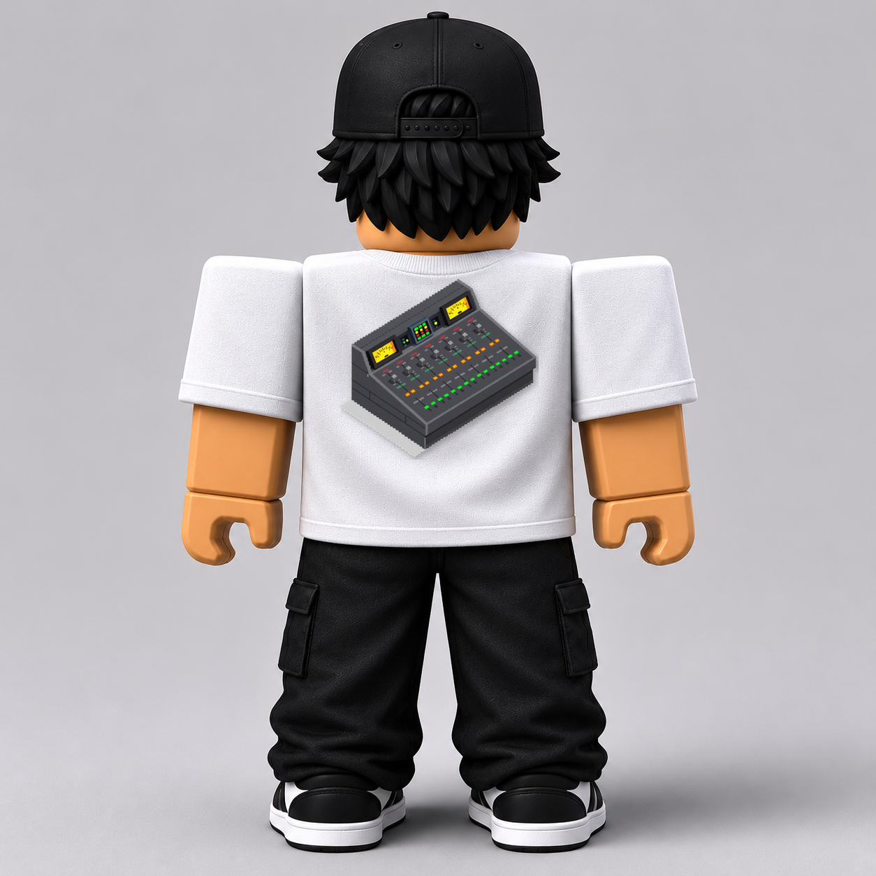 CHAD-071 Roblox Avatar Pack by blok.Design Male Back White