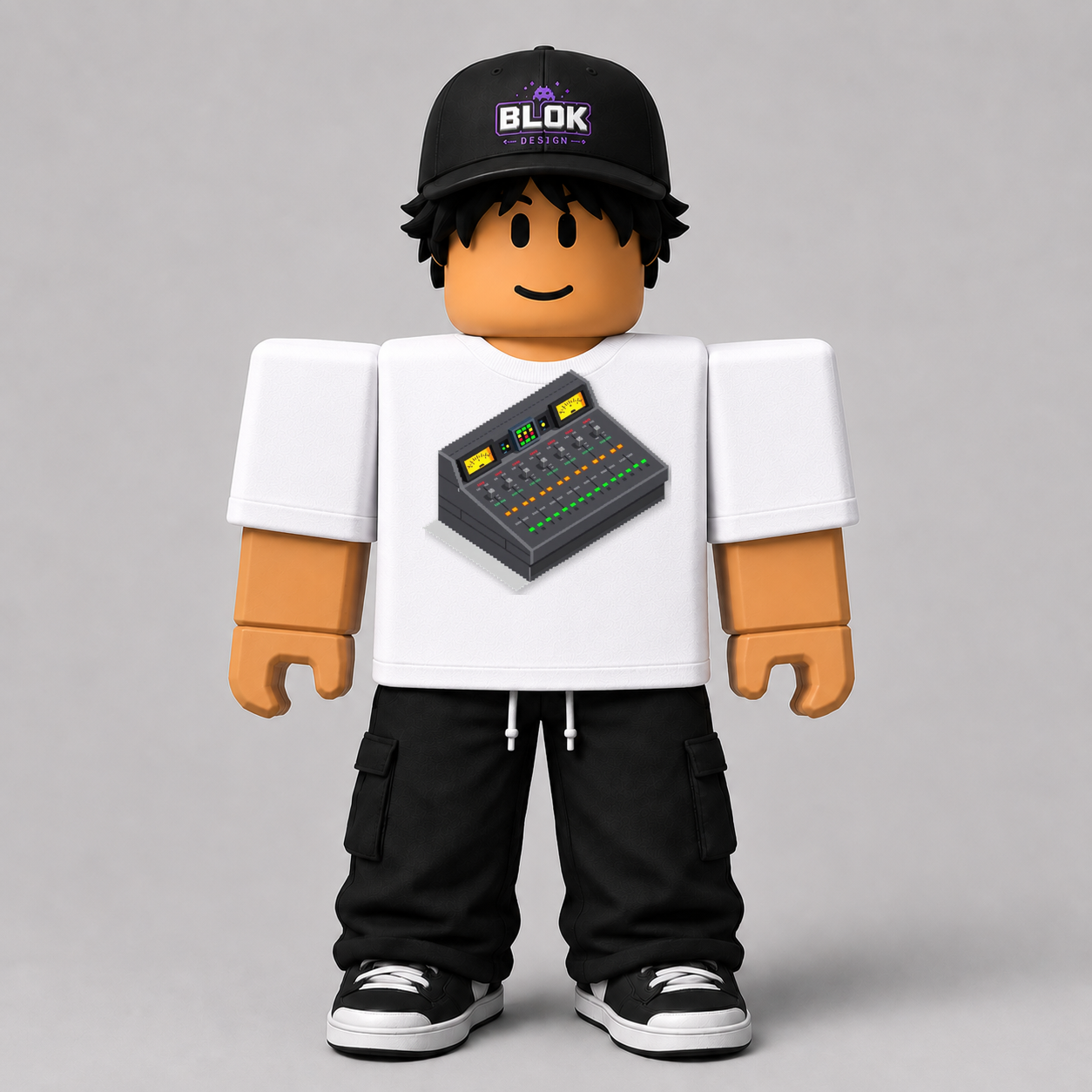 CHAD-071 Roblox Avatar Pack by blok.Design Male Front White
