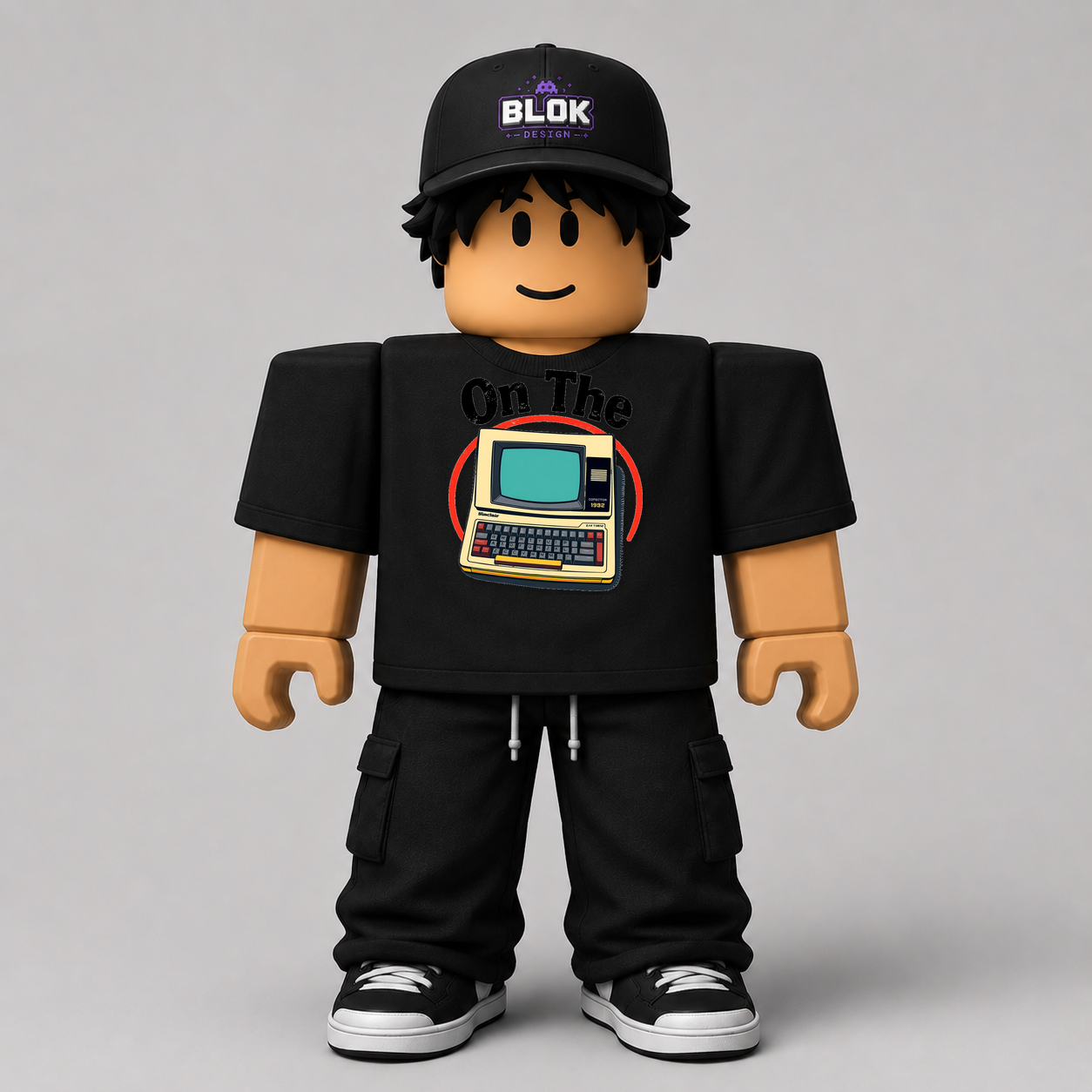 On The Spectrum Roblox Avatar Pack by blok.Design Male Front Black